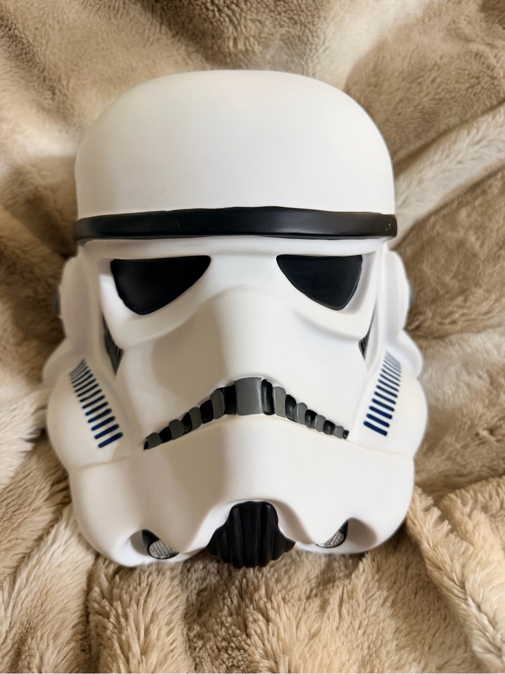 Disney White and Black Stormtrooper Helmet Accent coin bank